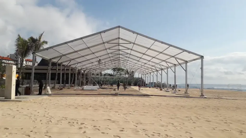 sewa tenda sarnafil di bali,sewa transparant tent in bali,sewa clear tent in bali